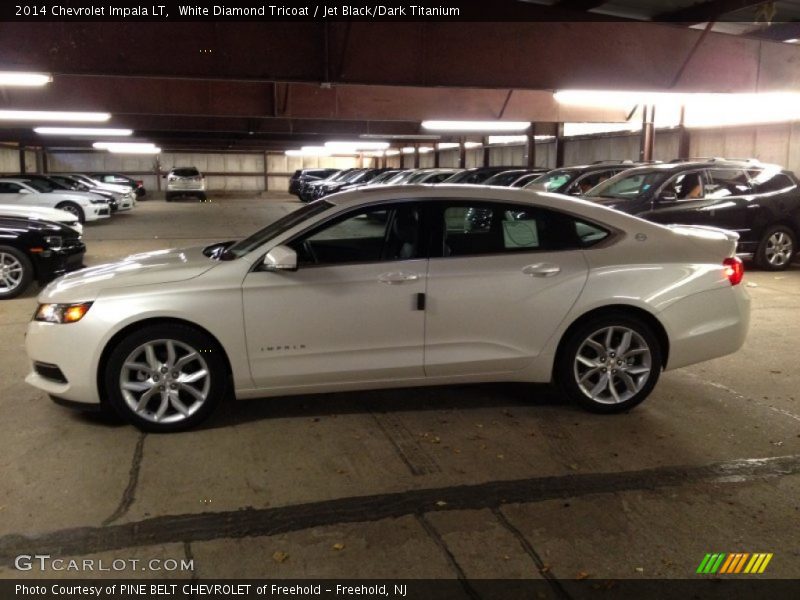 White Diamond Tricoat / Jet Black/Dark Titanium 2014 Chevrolet Impala LT