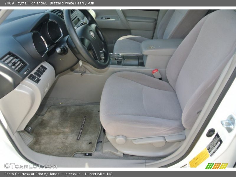 Blizzard White Pearl / Ash 2009 Toyota Highlander