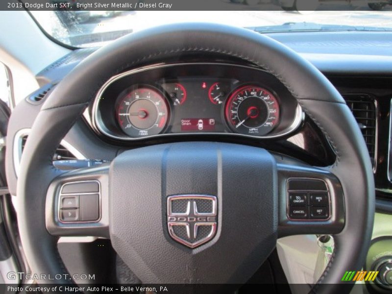 Bright Silver Metallic / Diesel Gray 2013 Dodge Dart SXT