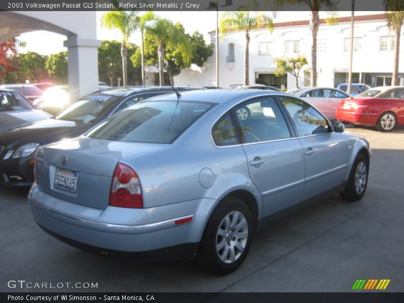 Reflex Silver Metallic / Grey 2003 Volkswagen Passat GLS Sedan