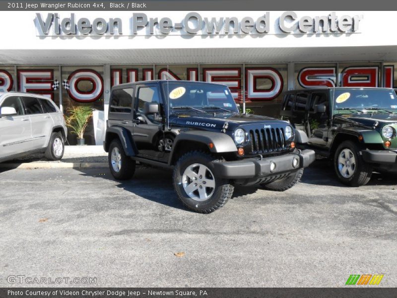 Black / Black 2011 Jeep Wrangler Rubicon 4x4