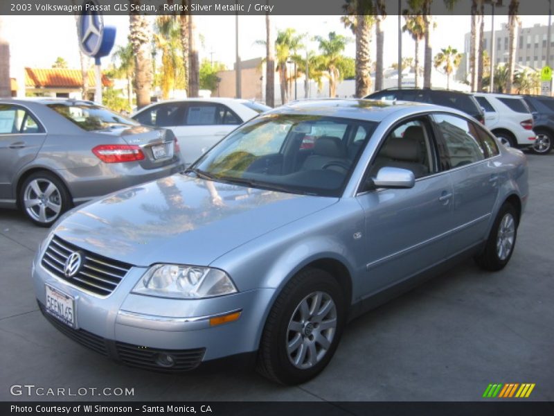 Reflex Silver Metallic / Grey 2003 Volkswagen Passat GLS Sedan