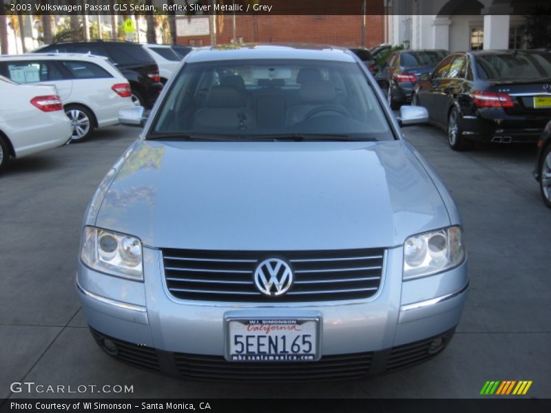 Reflex Silver Metallic / Grey 2003 Volkswagen Passat GLS Sedan