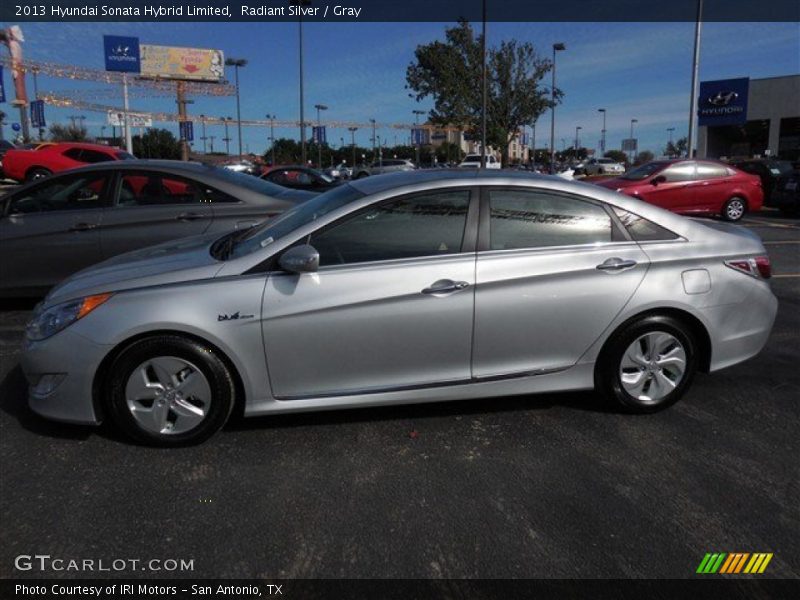 Radiant Silver / Gray 2013 Hyundai Sonata Hybrid Limited
