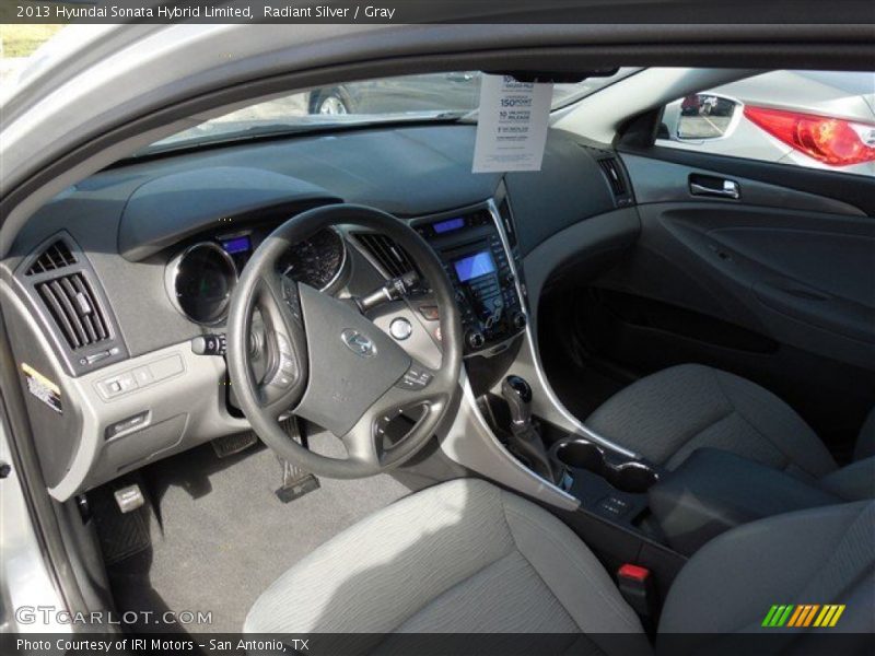 Radiant Silver / Gray 2013 Hyundai Sonata Hybrid Limited