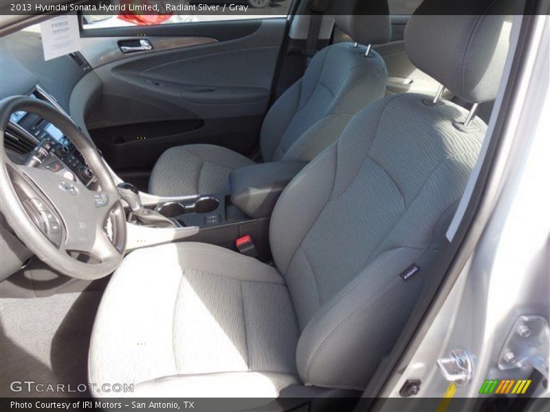 Radiant Silver / Gray 2013 Hyundai Sonata Hybrid Limited