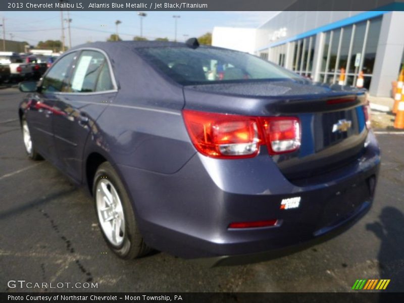 Atlantis Blue Metallic / Jet Black/Titanium 2013 Chevrolet Malibu LS