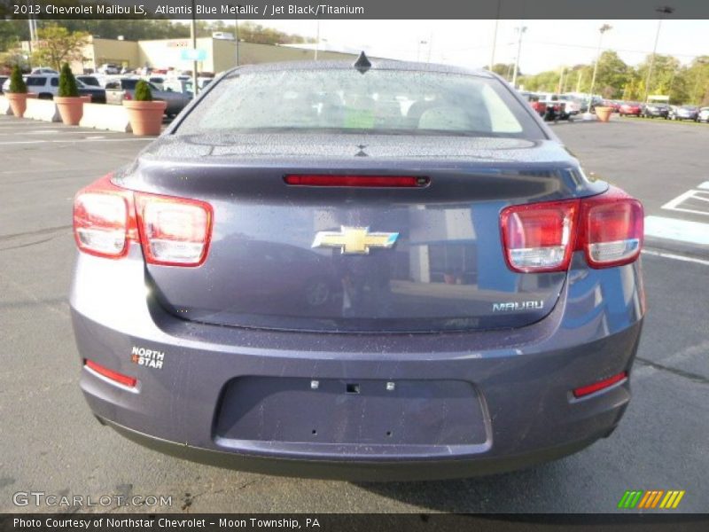 Atlantis Blue Metallic / Jet Black/Titanium 2013 Chevrolet Malibu LS