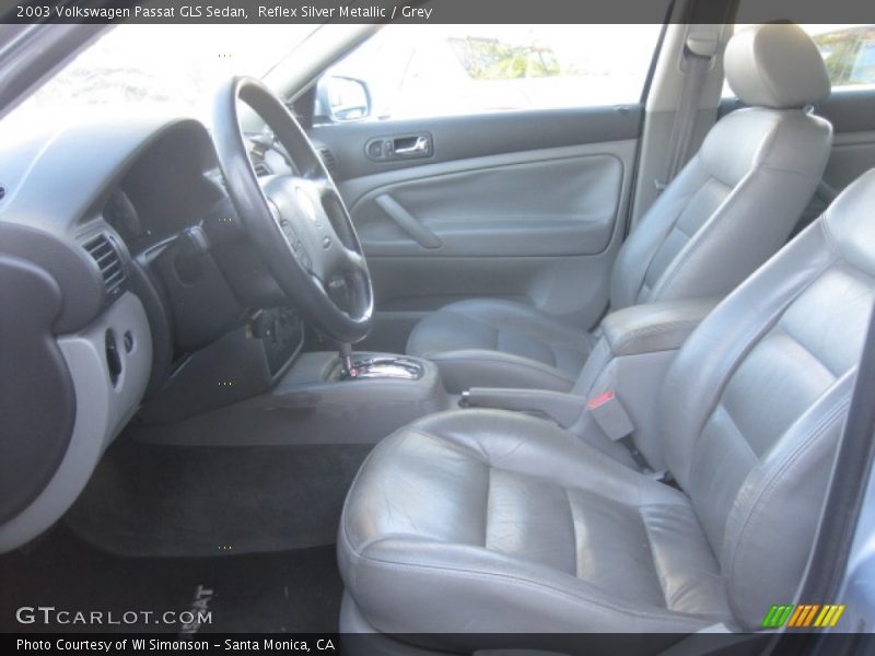 Reflex Silver Metallic / Grey 2003 Volkswagen Passat GLS Sedan