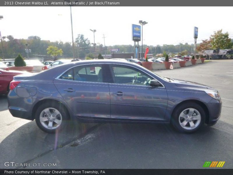 Atlantis Blue Metallic / Jet Black/Titanium 2013 Chevrolet Malibu LS