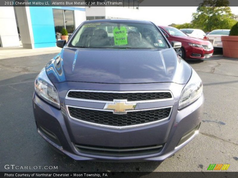 Atlantis Blue Metallic / Jet Black/Titanium 2013 Chevrolet Malibu LS