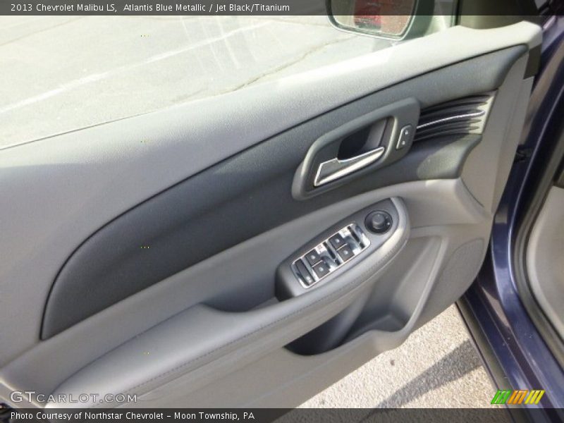 Atlantis Blue Metallic / Jet Black/Titanium 2013 Chevrolet Malibu LS