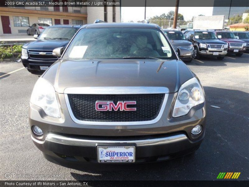Medium Brown Metallic / Light Titanium 2009 GMC Acadia SLT