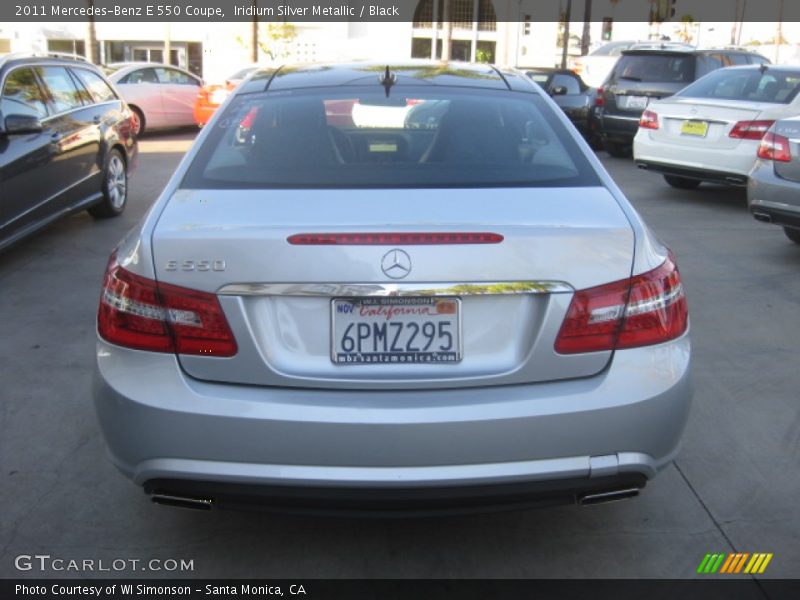 Iridium Silver Metallic / Black 2011 Mercedes-Benz E 550 Coupe