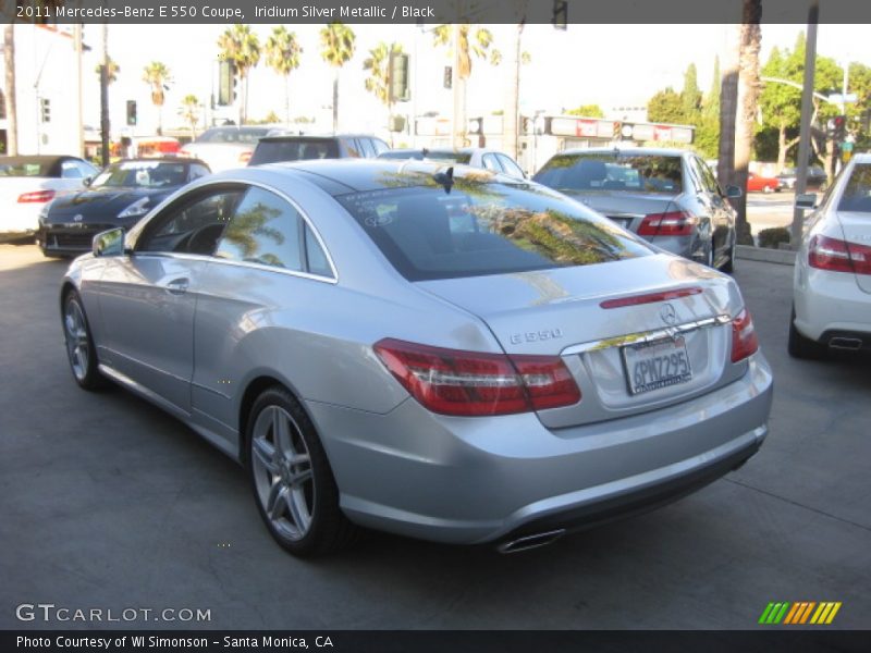 Iridium Silver Metallic / Black 2011 Mercedes-Benz E 550 Coupe