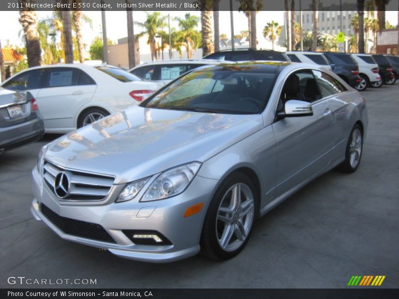 Iridium Silver Metallic / Black 2011 Mercedes-Benz E 550 Coupe