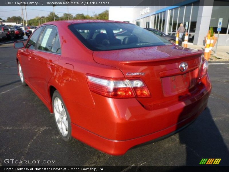 Barcelona Red Metallic / Dark Charcoal 2007 Toyota Camry SE