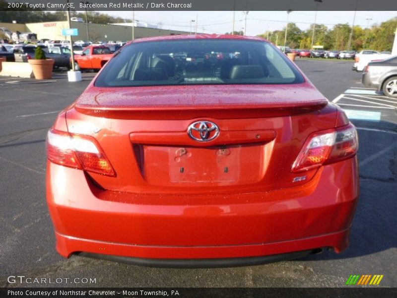 Barcelona Red Metallic / Dark Charcoal 2007 Toyota Camry SE