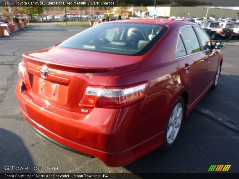 Barcelona Red Metallic / Dark Charcoal 2007 Toyota Camry SE