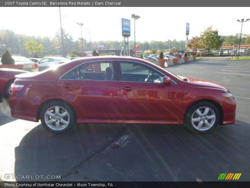 Barcelona Red Metallic / Dark Charcoal 2007 Toyota Camry SE
