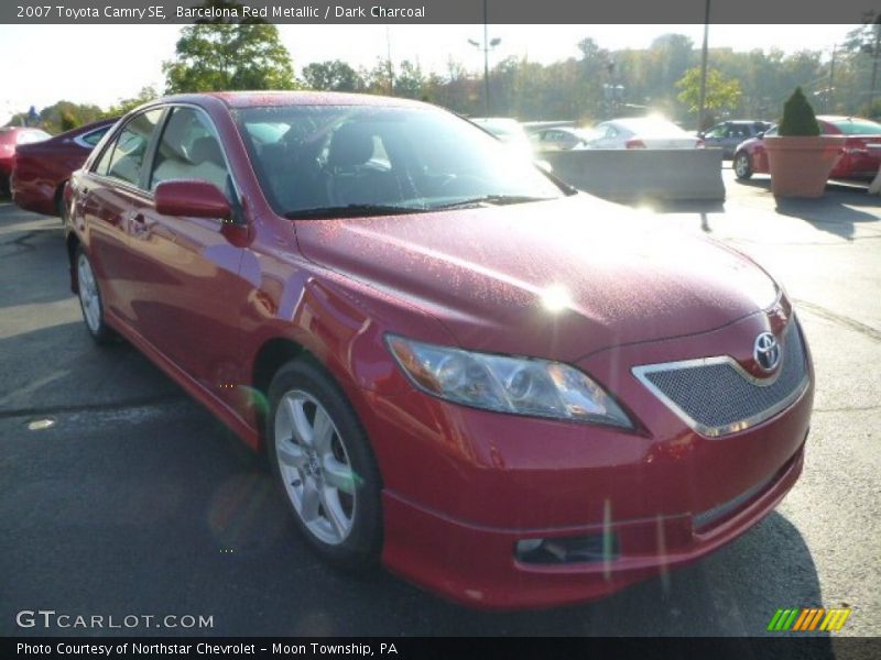 Barcelona Red Metallic / Dark Charcoal 2007 Toyota Camry SE