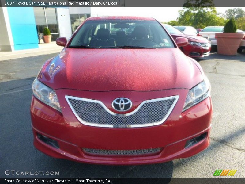 Barcelona Red Metallic / Dark Charcoal 2007 Toyota Camry SE