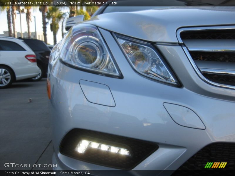 Iridium Silver Metallic / Black 2011 Mercedes-Benz E 550 Coupe