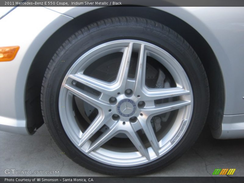 Iridium Silver Metallic / Black 2011 Mercedes-Benz E 550 Coupe