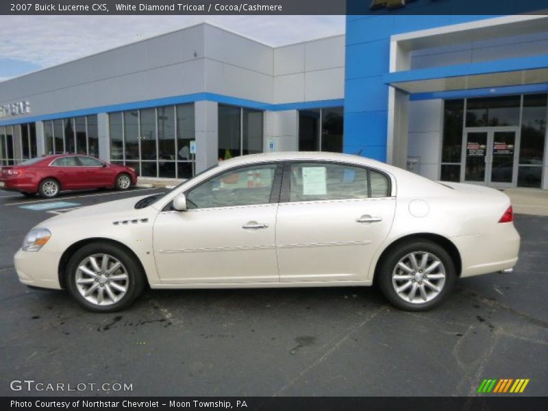 White Diamond Tricoat / Cocoa/Cashmere 2007 Buick Lucerne CXS