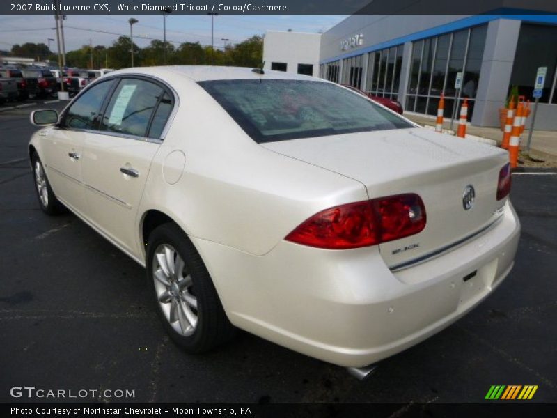 White Diamond Tricoat / Cocoa/Cashmere 2007 Buick Lucerne CXS