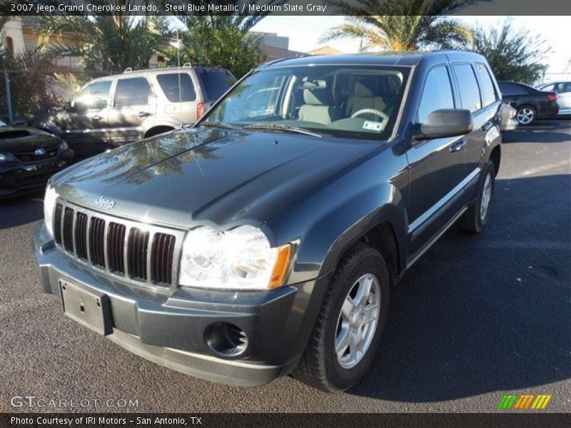 Steel Blue Metallic / Medium Slate Gray 2007 Jeep Grand Cherokee Laredo