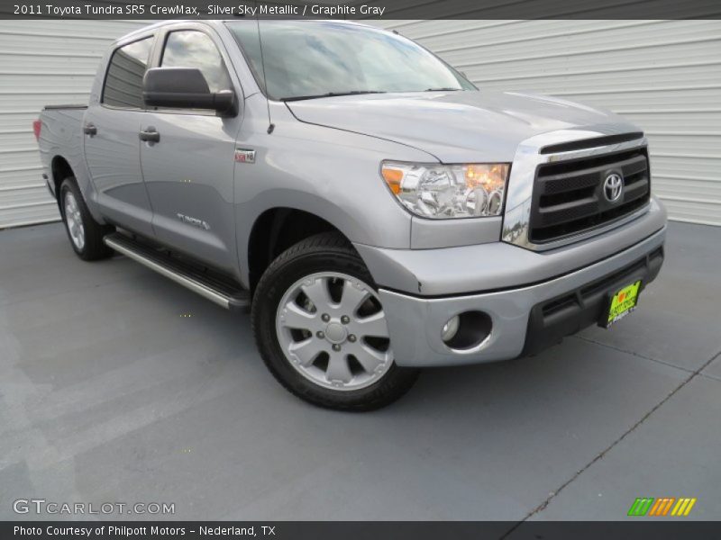 Silver Sky Metallic / Graphite Gray 2011 Toyota Tundra SR5 CrewMax