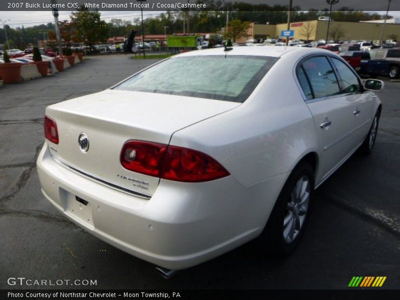 White Diamond Tricoat / Cocoa/Cashmere 2007 Buick Lucerne CXS
