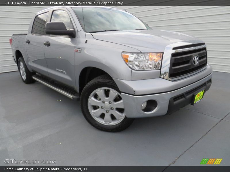 Silver Sky Metallic / Graphite Gray 2011 Toyota Tundra SR5 CrewMax