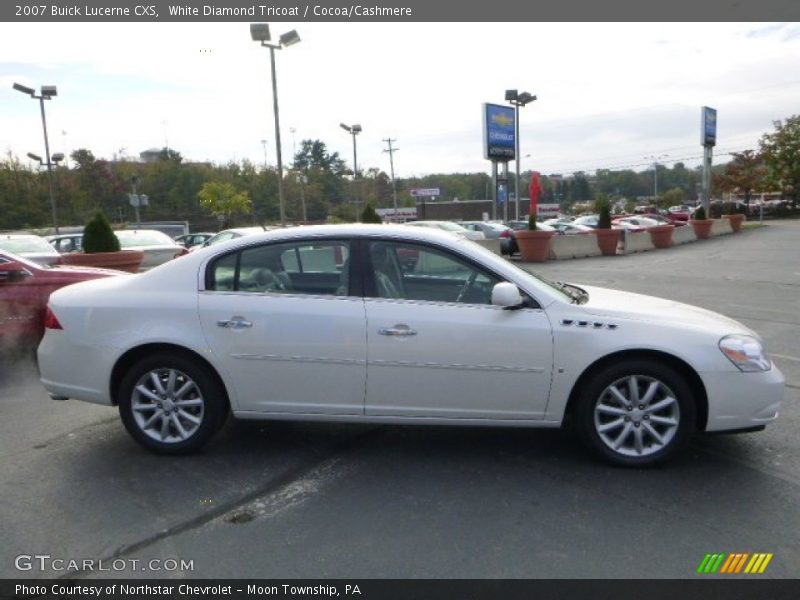 White Diamond Tricoat / Cocoa/Cashmere 2007 Buick Lucerne CXS