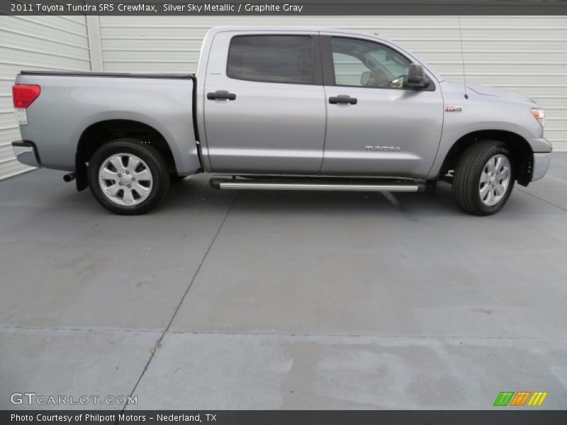 Silver Sky Metallic / Graphite Gray 2011 Toyota Tundra SR5 CrewMax