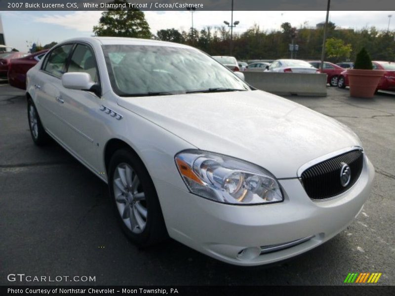 White Diamond Tricoat / Cocoa/Cashmere 2007 Buick Lucerne CXS