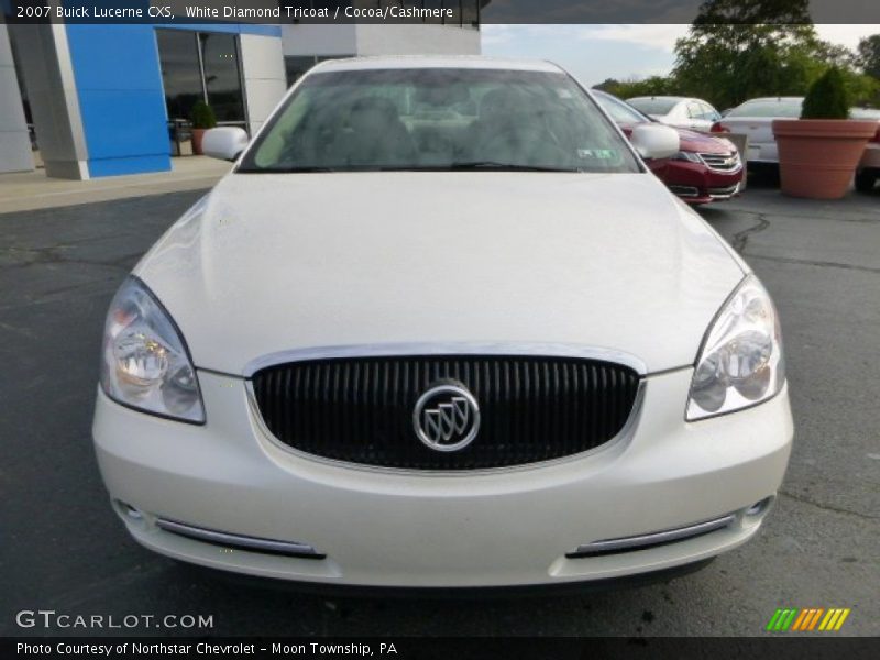 White Diamond Tricoat / Cocoa/Cashmere 2007 Buick Lucerne CXS