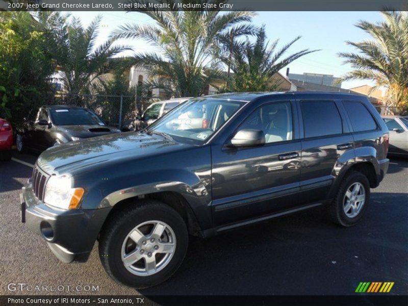 Steel Blue Metallic / Medium Slate Gray 2007 Jeep Grand Cherokee Laredo