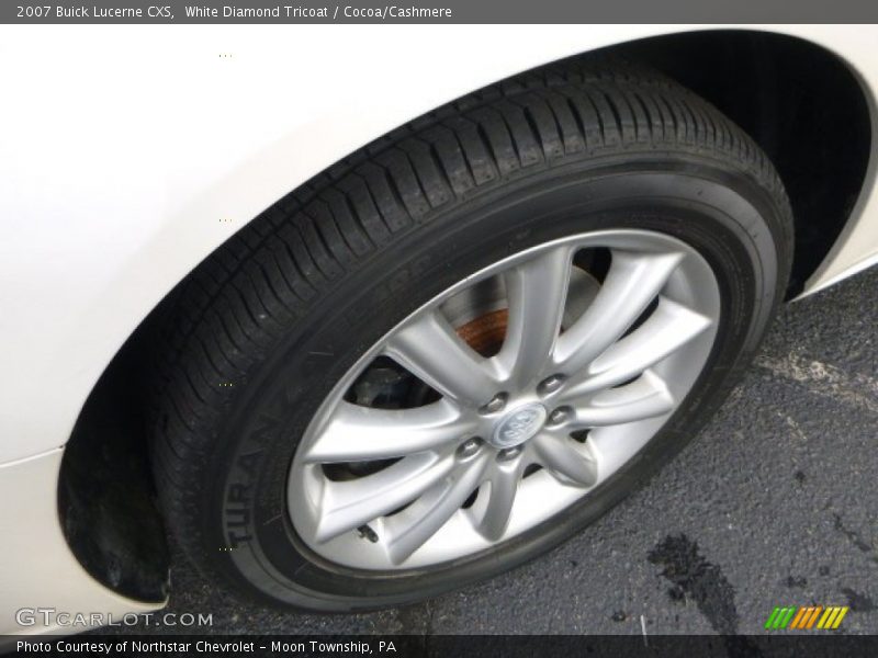 White Diamond Tricoat / Cocoa/Cashmere 2007 Buick Lucerne CXS