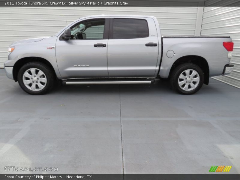 Silver Sky Metallic / Graphite Gray 2011 Toyota Tundra SR5 CrewMax