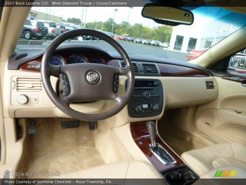 White Diamond Tricoat / Cocoa/Cashmere 2007 Buick Lucerne CXS