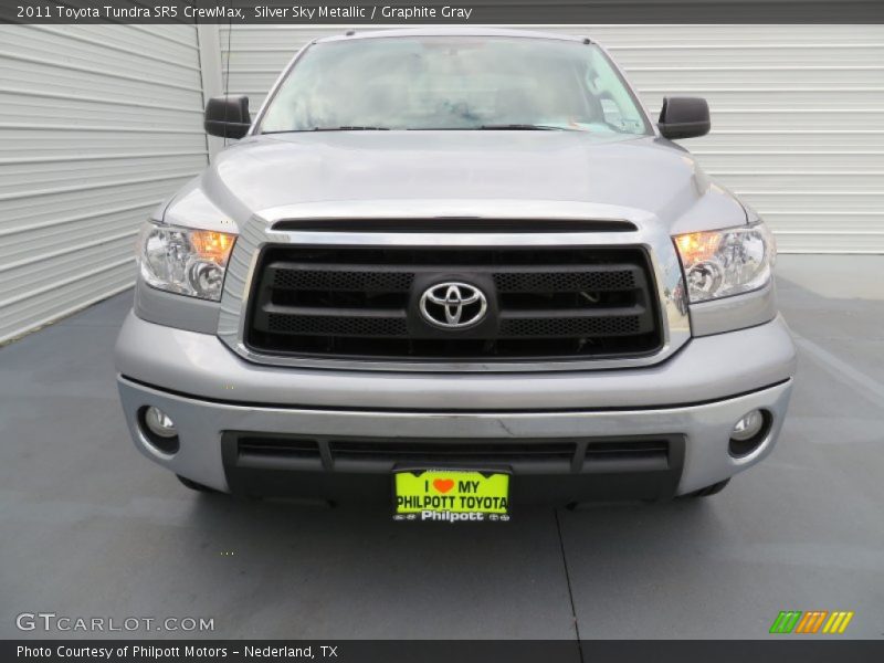 Silver Sky Metallic / Graphite Gray 2011 Toyota Tundra SR5 CrewMax