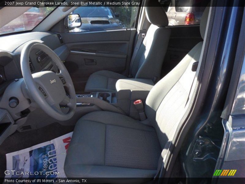 Steel Blue Metallic / Medium Slate Gray 2007 Jeep Grand Cherokee Laredo