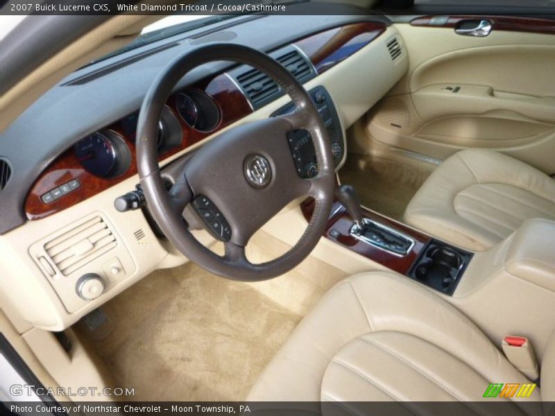 White Diamond Tricoat / Cocoa/Cashmere 2007 Buick Lucerne CXS
