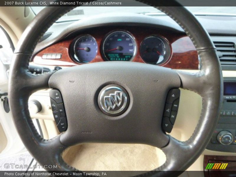 White Diamond Tricoat / Cocoa/Cashmere 2007 Buick Lucerne CXS