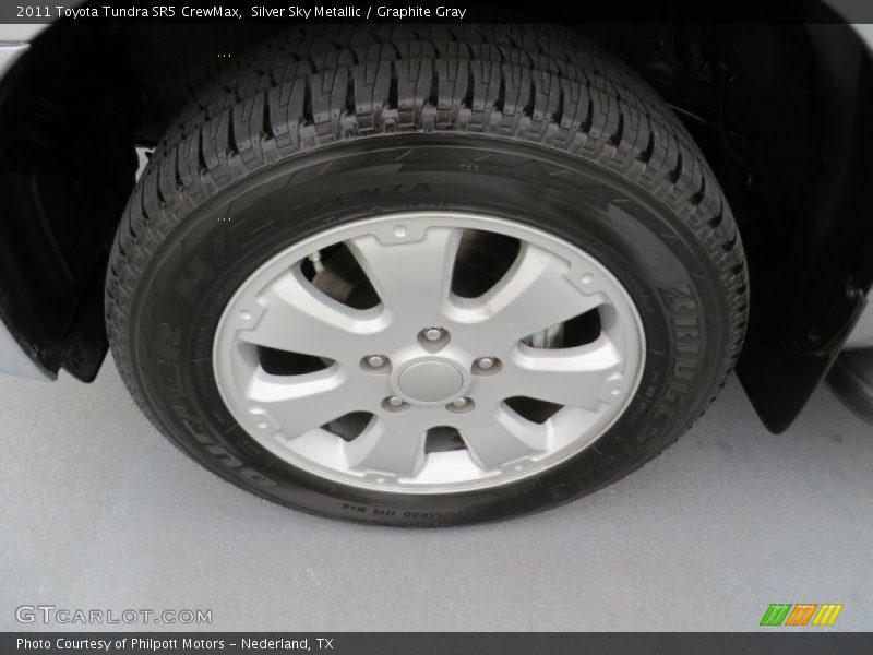 Silver Sky Metallic / Graphite Gray 2011 Toyota Tundra SR5 CrewMax