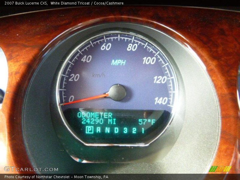 White Diamond Tricoat / Cocoa/Cashmere 2007 Buick Lucerne CXS