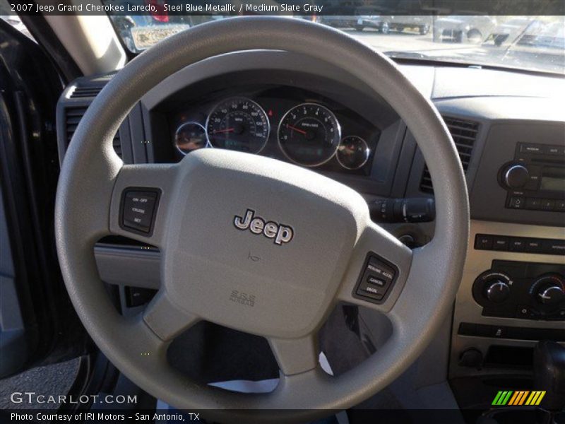 Steel Blue Metallic / Medium Slate Gray 2007 Jeep Grand Cherokee Laredo