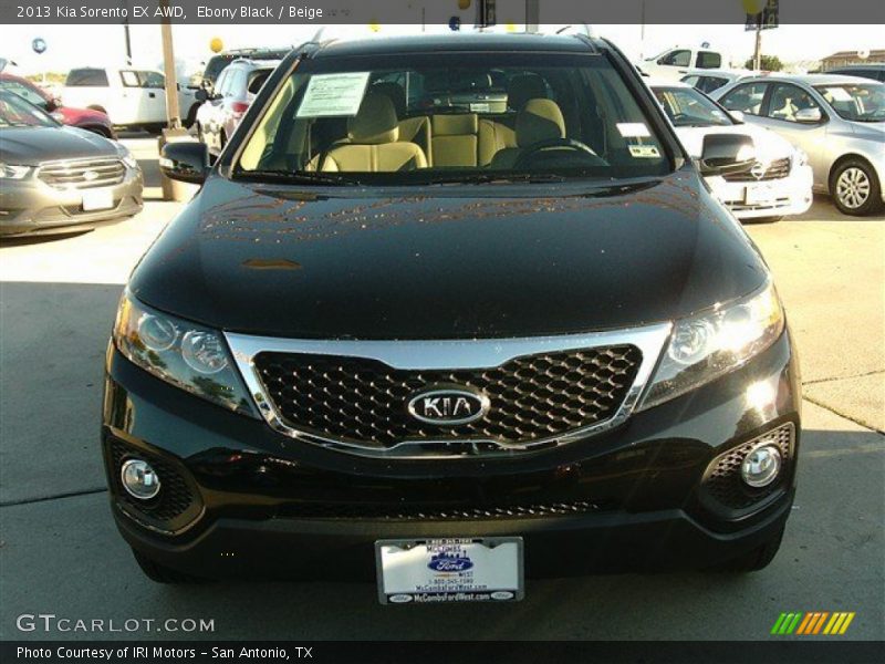 Ebony Black / Beige 2013 Kia Sorento EX AWD